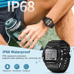นาฬิกาอัจฉริยะกีฬาแบบหน้าจอสัมผัสเต็มรูปแบบ TFT 1.75 นิ้ว LC31 พร้อมบลูทูธและไฟฉาย