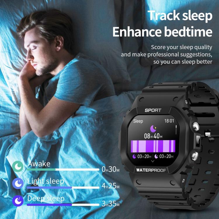 นาฬิกาอัจฉริยะกีฬาแบบหน้าจอสัมผัสเต็มรูปแบบ TFT 1.75 นิ้ว LC31 พร้อมบลูทูธและไฟฉาย