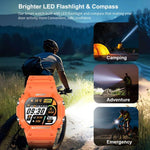นาฬิกาอัจฉริยะกีฬาแบบหน้าจอสัมผัสเต็มรูปแบบ TFT 1.75 นิ้ว LC31 พร้อมบลูทูธและไฟฉาย