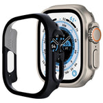 xDfind ฟิล์มกระจกนิรภัยแบบบูรณาการกับเคส PC สำหรับนาฬิกา Apple Watch Ultra 3 / 2 / 1 49 มม., สำหรับ Apple Watch Series 9 / 8 / 7 45 มม., สำหรับ Apple Watch Series 9 / 8 / 7 41 มม., สำหรับ Apple Watch Series 3 / 2 / 1 38 มม.