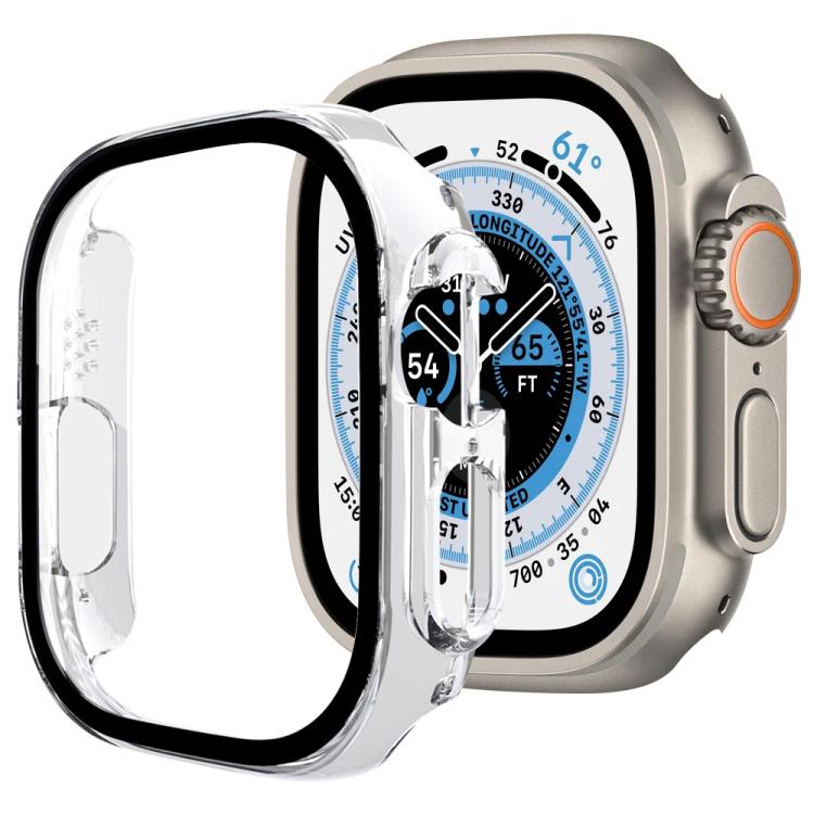 xDfind ฟิล์มกระจกนิรภัยแบบบูรณาการกับเคส PC สำหรับนาฬิกา Apple Watch Ultra 3 / 2 / 1 49 มม., สำหรับ Apple Watch Series 9 / 8 / 7 45 มม., สำหรับ Apple Watch Series 9 / 8 / 7 41 มม., สำหรับ Apple Watch Series 3 / 2 / 1 38 มม.