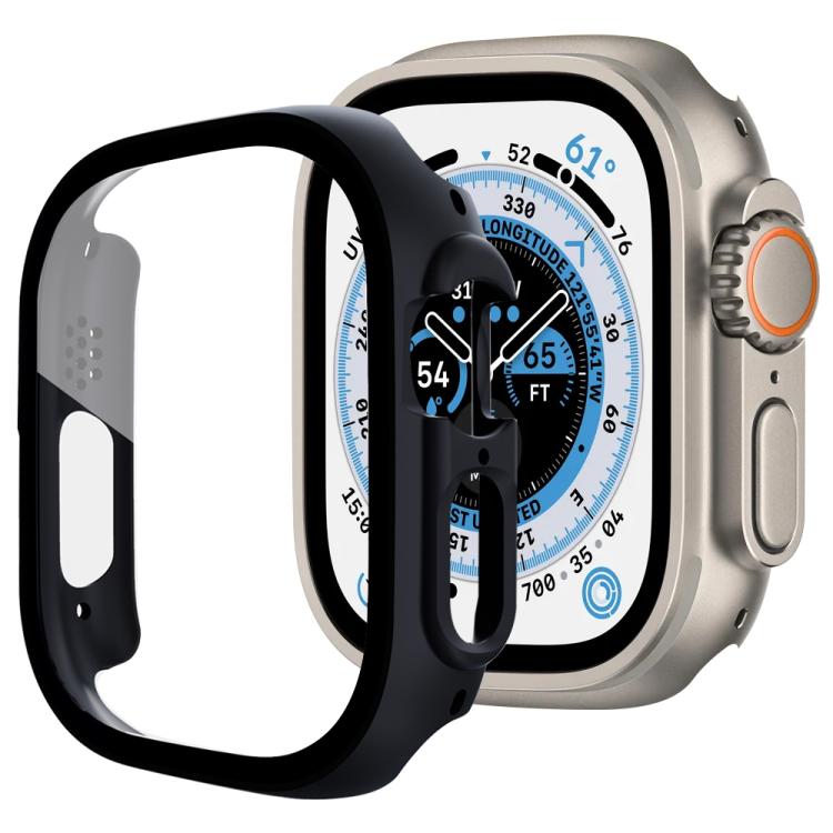 xDfind ฟิล์มกระจกนิรภัยแบบบูรณาการกับเคส PC สำหรับนาฬิกา Apple Watch Ultra 3 / 2 / 1 49 มม., สำหรับ Apple Watch Series 9 / 8 / 7 45 มม., สำหรับ Apple Watch Series 9 / 8 / 7 41 มม., สำหรับ Apple Watch Series 3 / 2 / 1 38 มม.