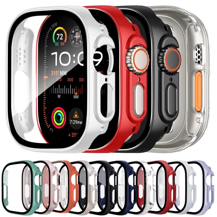 xDfind ฟิล์มกระจกนิรภัยแบบบูรณาการกับเคส PC สำหรับนาฬิกา Apple Watch Ultra 3 / 2 / 1 49 มม., สำหรับ Apple Watch Series 9 / 8 / 7 45 มม., สำหรับ Apple Watch Series 9 / 8 / 7 41 มม., สำหรับ Apple Watch Series 3 / 2 / 1 38 มม.