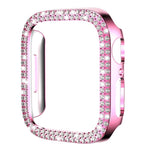 xDfind เคส PC รูปเพชรกลวงสองแถว สำหรับนาฬิกา Apple Watch Series 6 / 5 / 4 / SE 44 มม., สำหรับ Apple Watch Series 6 / 5 / 4 / SE 40 มม., สำหรับ Apple Watch Series 11 46 มม. / 10 46 มม., สำหรับ Apple Watch Series 11 42 มม. / 10 42 มม.