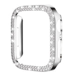 xDfind เคส PC รูปเพชรกลวงสองแถว สำหรับนาฬิกา Apple Watch Series 6 / 5 / 4 / SE 44 มม., สำหรับ Apple Watch Series 6 / 5 / 4 / SE 40 มม., สำหรับ Apple Watch Series 11 46 มม. / 10 46 มม., สำหรับ Apple Watch Series 11 42 มม. / 10 42 มม.