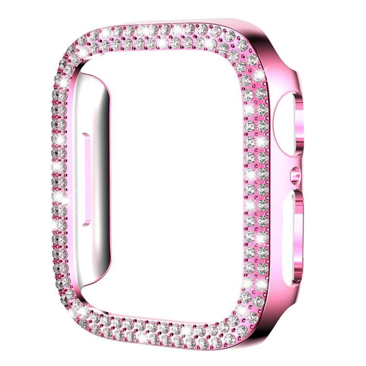 xDfind เคส PC รูปเพชรกลวงสองแถว สำหรับนาฬิกา Apple Watch Series 6 / 5 / 4 / SE 44 มม., สำหรับ Apple Watch Series 6 / 5 / 4 / SE 40 มม., สำหรับ Apple Watch Series 11 46 มม. / 10 46 มม., สำหรับ Apple Watch Series 11 42 มม. / 10 42 มม.