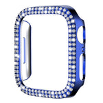 xDfind เคส PC รูปเพชรกลวงสองแถว สำหรับนาฬิกา Apple Watch Series 6 / 5 / 4 / SE 44 มม., สำหรับ Apple Watch Series 6 / 5 / 4 / SE 40 มม., สำหรับ Apple Watch Series 11 46 มม. / 10 46 มม., สำหรับ Apple Watch Series 11 42 มม. / 10 42 มม.