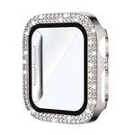 xDfind Double Row Diamond Tempered Glass Film Integrated PC Watch Cover, For Apple Watch Series 6 / 5 / 4 / SE 44mm, For Apple Watch Series 6 / 5 / 4 / SE 40mm, For Apple Watch Series 11 46mm / 10 46mm, For Apple Watch Series 11 42mm / 10 42mm         ...