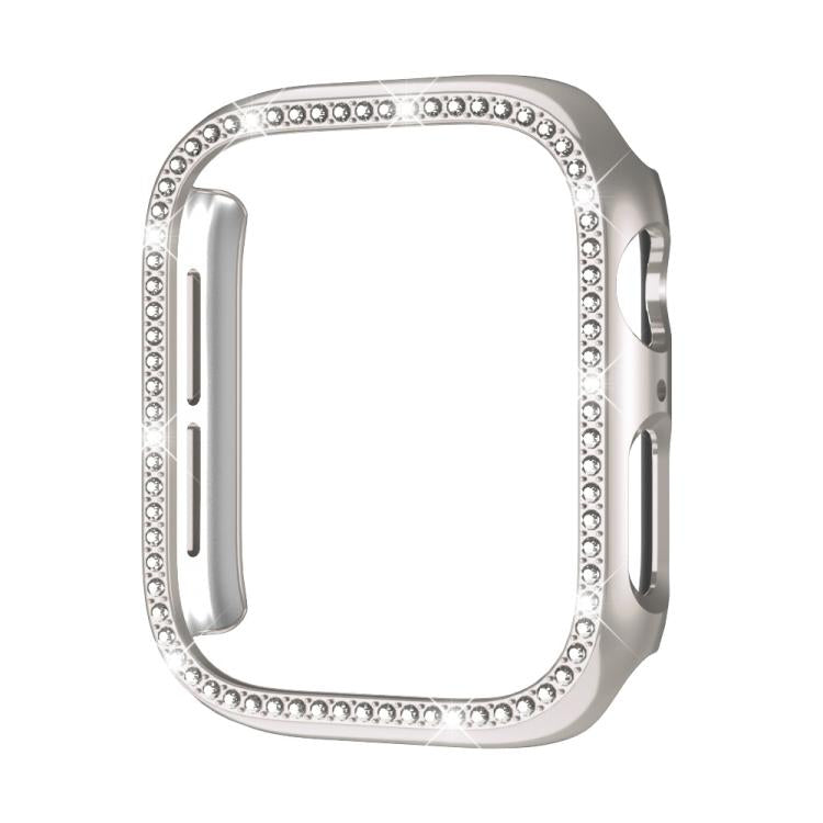 xDfind เคส PC รูปเพชรกลวงแถวเดียว สำหรับนาฬิกา Apple Watch Series 11 46 มม. / 10 46 มม., สำหรับ Apple Watch Series 11 42 มม. / 10 42 มม.