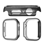 xDfind เคส PC รูปเพชรกลวงแถวเดียว สำหรับนาฬิกา Apple Watch Series 11 46 มม. / 10 46 มม., สำหรับ Apple Watch Series 11 42 มม. / 10 42 มม.