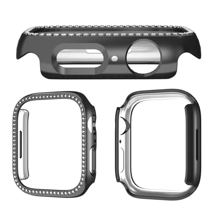 xDfind เคส PC รูปเพชรกลวงแถวเดียว สำหรับนาฬิกา Apple Watch Series 11 46 มม. / 10 46 มม., สำหรับ Apple Watch Series 11 42 มม. / 10 42 มม.