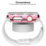 xDfind เคส PC รูปเพชรกลวงแถวเดียว สำหรับนาฬิกา Apple Watch Series 11 46 มม. / 10 46 มม., สำหรับ Apple Watch Series 11 42 มม. / 10 42 มม.