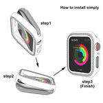 xDfind เคส PC รูปเพชรกลวงแถวเดียว สำหรับนาฬิกา Apple Watch Series 11 46 มม. / 10 46 มม., สำหรับ Apple Watch Series 11 42 มม. / 10 42 มม.