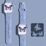 สายรัดนาฬิกาซิลิโคนสลักเลเซอร์ 3D xDfind สำหรับ Apple Watch 42 / 44 / 45 / 46 / 49 มม., สำหรับ Apple Watch 38 / 40 / 41 / S11 42 มม.
