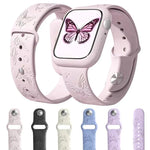 สายรัดนาฬิกาซิลิโคนสลักเลเซอร์ 3D xDfind สำหรับ Apple Watch 42 / 44 / 45 / 46 / 49 มม., สำหรับ Apple Watch 38 / 40 / 41 / S11 42 มม.