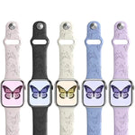 สายรัดนาฬิกาซิลิโคนสลักเลเซอร์ 3D xDfind สำหรับ Apple Watch 42 / 44 / 45 / 46 / 49 มม., สำหรับ Apple Watch 38 / 40 / 41 / S11 42 มม.