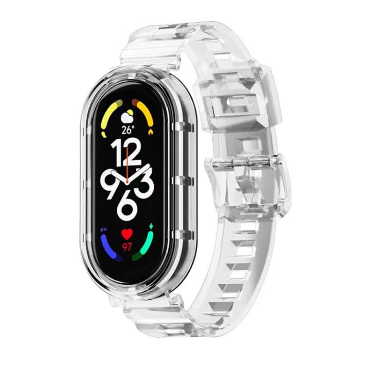 xDfind Glacier Armor Integrated Cover TPU Watch Band, For Xiaomi Smart Band 10 / 9 / 8