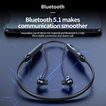 หูฟังบลูทูธ M60 8D เสียงรอบทิศทางแบบสวมคอ 5.1 รองรับโหมด MP3 และการ์ด TF