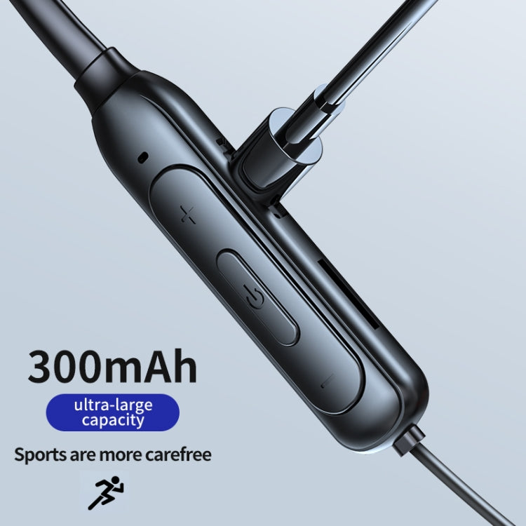 หูฟังบลูทูธ M60 8D เสียงรอบทิศทางแบบสวมคอ 5.1 รองรับโหมด MP3 และการ์ด TF