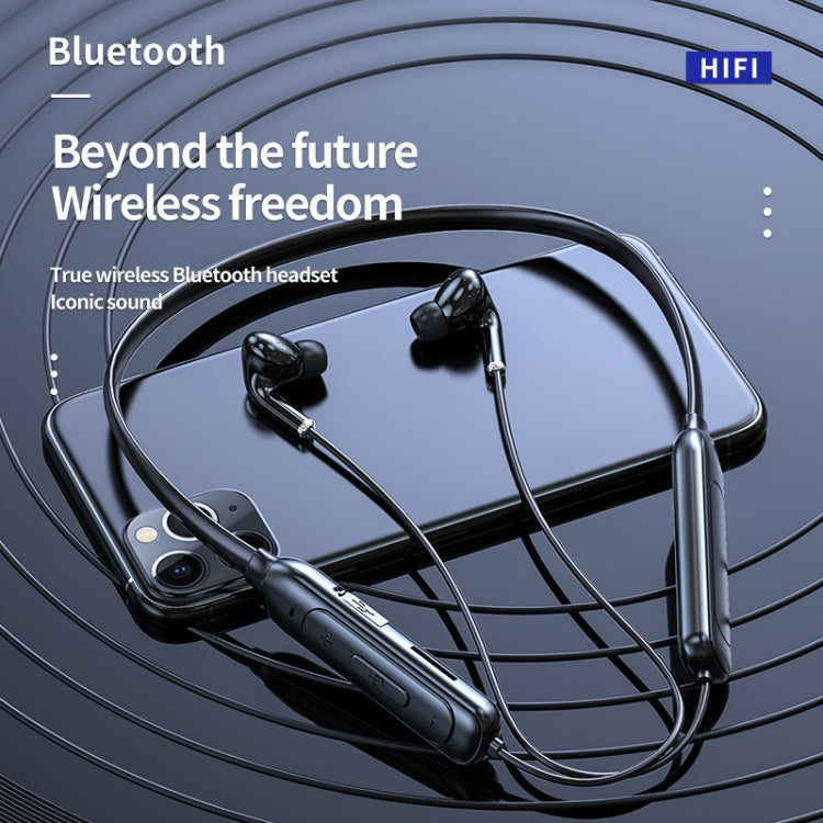 หูฟังบลูทูธ M60 8D เสียงรอบทิศทางแบบสวมคอ 5.1 รองรับโหมด MP3 และการ์ด TF