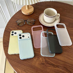 เคสโทรศัพท์ TPU แบบโปร่งแสงด้าน ครอบคลุมเต็มรูปแบบ สำหรับ iPhone 17 Pro Max, สำหรับ iPhone 17 Pro, สำหรับ iPhone 17, สำหรับ iPhone Air