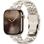 สายรัดนาฬิกาไทเทเนียมอัลลอยด์พร้อมหัวเข็มขัดนิรภัยถอดได้ สำหรับ Apple Watch 46 มม. / 49 มม. / 45 มม. / 44 มม., สำหรับ Apple Watch 42 มม. / 41 มม. / 40 มม. / 38 มม.