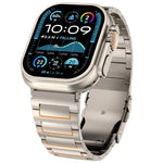 สายรัดนาฬิกาไทเทเนียมอัลลอยด์พร้อมหัวเข็มขัดนิรภัยรูปตัว I สำหรับ Apple Watch 46 มม. / 49 มม. / 45 มม. / 44 มม., สำหรับ Apple Watch 42 มม. / 41 มม. / 40 มม. / 38 มม.
