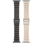 สายรัดนาฬิกาไทเทเนียมอัลลอยด์พร้อมหัวเข็มขัดนิรภัยรูปตัว I สำหรับ Apple Watch 46 มม. / 49 มม. / 45 มม. / 44 มม., สำหรับ Apple Watch 42 มม. / 41 มม. / 40 มม. / 38 มม.
