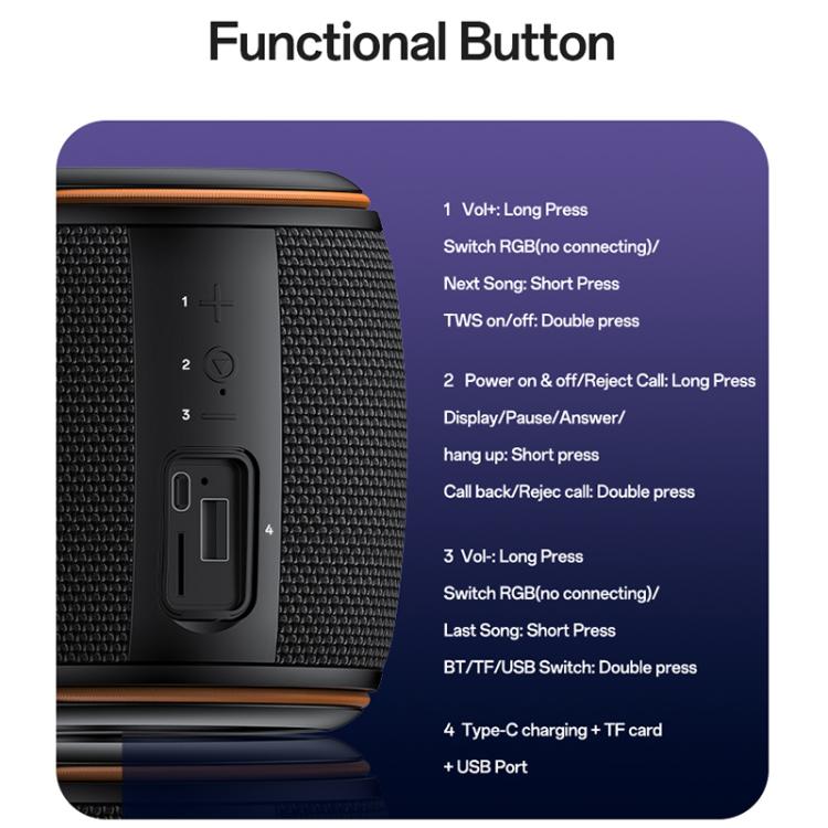 ลำโพง Bluetooth ขนาดเล็กแบบพกพา 8W Yesido YSW40, YSW40