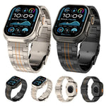 สายรัดนาฬิกาไทเทเนียมอัลลอยด์พร้อมหัวเข็มขัดนิรภัยสามเม็ด สำหรับ Apple Watch 46 มม. / 49 มม. / 45 มม. / 44 มม., สำหรับ Apple Watch 42 มม. / 41 มม. / 40 มม. / 38 มม.