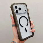 เคสโทรศัพท์แบบไฮบริด TPU ด้านใสพร้อม PC 3-in-1 MagSafe สำหรับ iPhone 17 Pro Max, สำหรับ iPhone 17 Pro, สำหรับ iPhone 17, สำหรับ iPhone Air, สำหรับ iPhone 16 Pro Max, สำหรับ iPhone 16 Pro, สำหรับ iPhone 16 Plus, สำหรับ iPhone 16