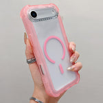 เคสโทรศัพท์แบบไฮบริด TPU ด้านใสพร้อม PC 3-in-1 MagSafe สำหรับ iPhone 17 Pro Max, สำหรับ iPhone 17 Pro, สำหรับ iPhone 17, สำหรับ iPhone Air, สำหรับ iPhone 16 Pro Max, สำหรับ iPhone 16 Pro, สำหรับ iPhone 16 Plus, สำหรับ iPhone 16