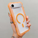 เคสโทรศัพท์แบบไฮบริด TPU ด้านใสพร้อม PC 3-in-1 MagSafe สำหรับ iPhone 17 Pro Max, สำหรับ iPhone 17 Pro, สำหรับ iPhone 17, สำหรับ iPhone Air, สำหรับ iPhone 16 Pro Max, สำหรับ iPhone 16 Pro, สำหรับ iPhone 16 Plus, สำหรับ iPhone 16