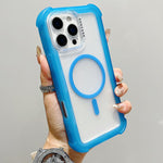เคสโทรศัพท์แบบไฮบริด TPU ด้านใสพร้อม PC 3-in-1 MagSafe สำหรับ iPhone 17 Pro Max, สำหรับ iPhone 17 Pro, สำหรับ iPhone 17, สำหรับ iPhone Air, สำหรับ iPhone 16 Pro Max, สำหรับ iPhone 16 Pro, สำหรับ iPhone 16 Plus, สำหรับ iPhone 16