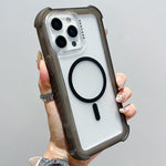 เคสโทรศัพท์แบบไฮบริด TPU ด้านใสพร้อม PC 3-in-1 MagSafe สำหรับ iPhone 15 Pro Max, สำหรับ iPhone 15 Pro, สำหรับ iPhone 15 Plus, สำหรับ iPhone 15, สำหรับ iPhone 14 Plus, สำหรับ iPhone 14, สำหรับ iPhone 14 Pro, สำหรับ iPhone 14 Pro Max