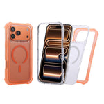 เคสโทรศัพท์แบบไฮบริด TPU ด้านใสพร้อม PC 3-in-1 MagSafe สำหรับ iPhone 15 Pro Max, สำหรับ iPhone 15 Pro, สำหรับ iPhone 15 Plus, สำหรับ iPhone 15, สำหรับ iPhone 14 Plus, สำหรับ iPhone 14, สำหรับ iPhone 14 Pro, สำหรับ iPhone 14 Pro Max