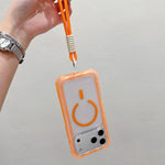 เคสโทรศัพท์แบบไฮบริด TPU ด้านใสพร้อม PC 3-in-1 MagSafe พร้อมสายรัดข้อมือ สำหรับ iPhone 17 Pro Max, สำหรับ iPhone 17 Pro, สำหรับ iPhone 17, สำหรับ iPhone Air, สำหรับ iPhone 16 Pro Max, สำหรับ iPhone 16 Pro, สำหรับ iPhone 16 Plus, สำหรับ iPhone 16