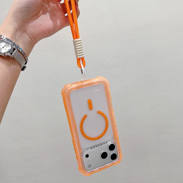 เคสโทรศัพท์แบบไฮบริด TPU ด้านใสพร้อม PC 3-in-1 MagSafe พร้อมสายรัดข้อมือ สำหรับ iPhone 17 Pro Max, สำหรับ iPhone 17 Pro, สำหรับ iPhone 17, สำหรับ iPhone Air, สำหรับ iPhone 16 Pro Max, สำหรับ iPhone 16 Pro, สำหรับ iPhone 16 Plus, สำหรับ iPhone 16