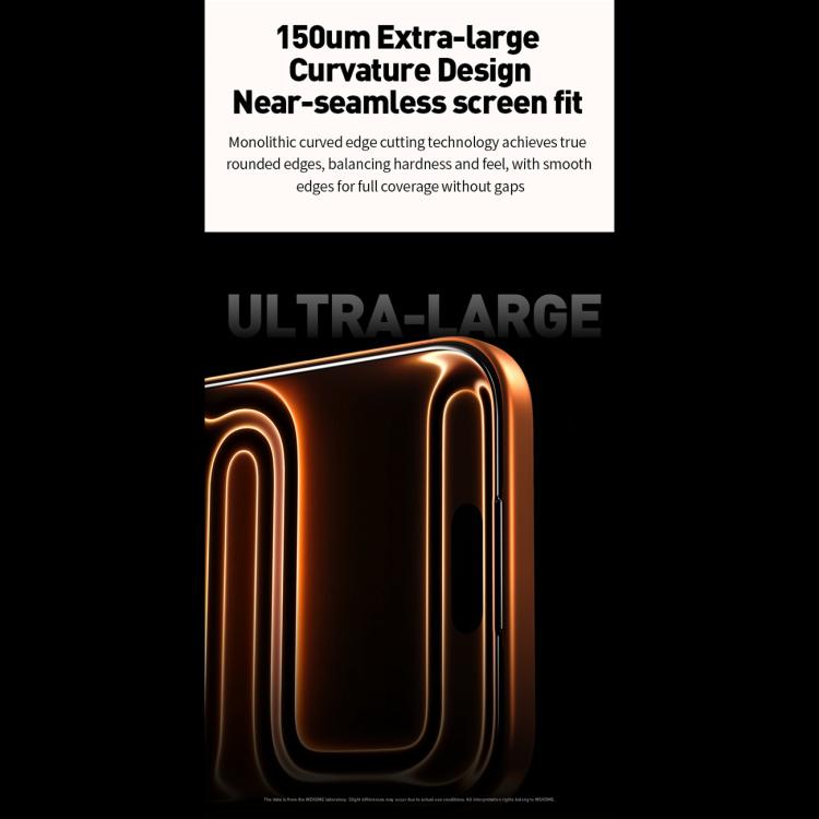 WK WTP-120 Qin Series ฟิล์มกระจกนิรภัยโค้ง 9D ขอบโค้งใหญ่ HD สำหรับ iPhone 17 Pro Max, สำหรับ iPhone 17 Pro, สำหรับ iPhone 17 / 16 Pro, สำหรับ iPhone Air
