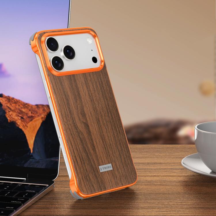 เคสโทรศัพท์ MagSafe ลายไม้โลหะไม่มีกรอบ J TRIBE สำหรับ iPhone 17 Pro Max, สำหรับ iPhone 17 Pro, สำหรับ iPhone 17, สำหรับ iPhone Air, สำหรับ iPhone 16 Pro Max, สำหรับ iPhone 16 Pro, สำหรับ iPhone 15 Pro Max, สำหรับ iPhone 15 Pro