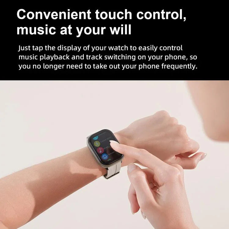 นาฬิกาอัจฉริยะบลูทูธพร้อมหูฟัง 2 in 1 D12 หน้าจอ TFT 2.01 นิ้ว รองรับการโทรไร้สาย