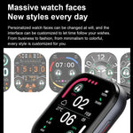 นาฬิกาอัจฉริยะบลูทูธพร้อมหูฟัง 2 in 1 D12 หน้าจอ TFT 2.01 นิ้ว รองรับการโทรไร้สาย