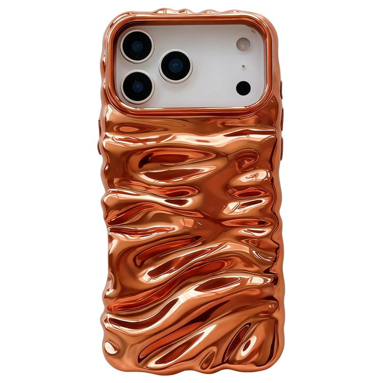 เคสโทรศัพท์ TPU ชุบอิเล็กโทรพลาติงลายครีม ครอบคลุมเต็มรูปแบบ สำหรับ iPhone 17 Pro Max, สำหรับ iPhone 17 Pro
