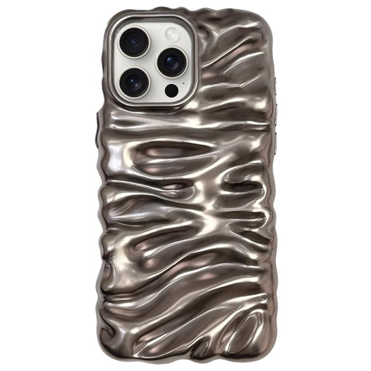 Cream Texture Electroplating TPU Full Coverage Phone Case, For iPhone 17, For iPhone 16 Pro Max, For iPhone 16 Pro, For iPhone 16, For iPhone 15 Pro Max