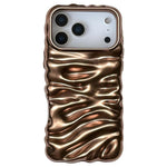เคสโทรศัพท์ TPU ชุบอิเล็กโทรพลาติงลายครีม ครอบคลุมเต็มรูปแบบ สำหรับ iPhone 17 Pro Max, สำหรับ iPhone 17 Pro