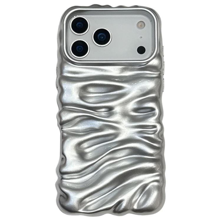 เคสโทรศัพท์ TPU ชุบอิเล็กโทรพลาติงลายครีม ครอบคลุมเต็มรูปแบบ สำหรับ iPhone 17 Pro Max, สำหรับ iPhone 17 Pro