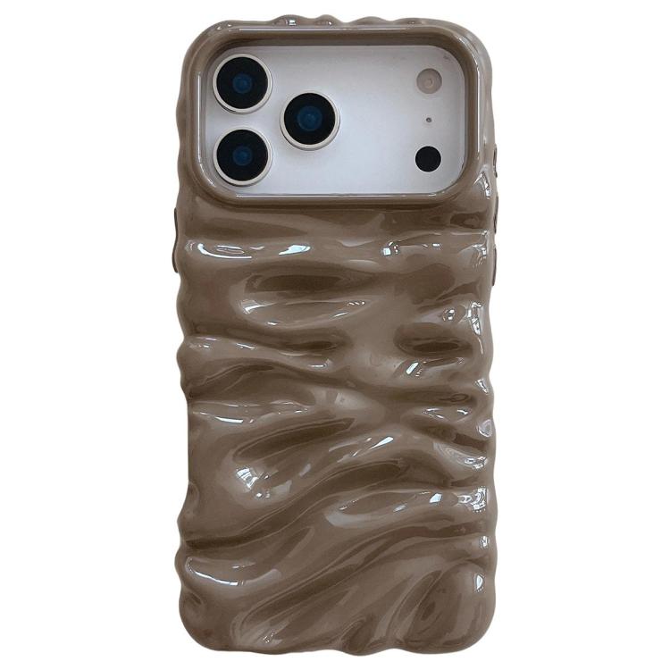 เคสโทรศัพท์ TPU ชุบอิเล็กโทรพลาติงลายครีม ครอบคลุมเต็มรูปแบบ สำหรับ iPhone 17 Pro Max, สำหรับ iPhone 17 Pro