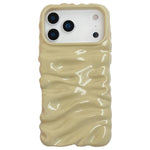 เคสโทรศัพท์ TPU ชุบอิเล็กโทรพลาติงลายครีม ครอบคลุมเต็มรูปแบบ สำหรับ iPhone 17 Pro Max, สำหรับ iPhone 17 Pro