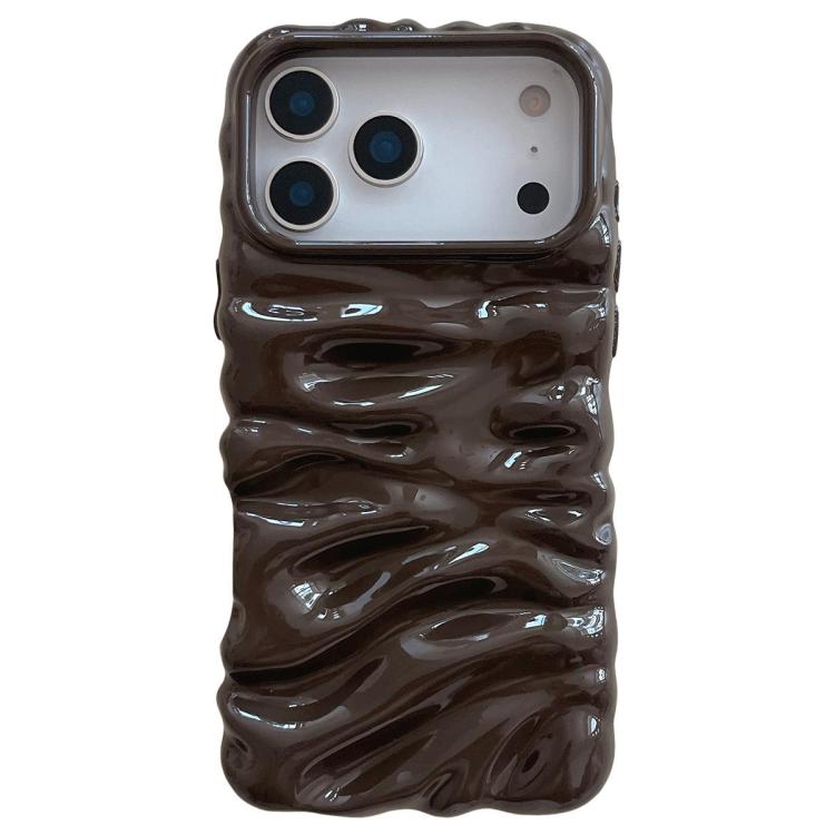 เคสโทรศัพท์ TPU ชุบอิเล็กโทรพลาติงลายครีม ครอบคลุมเต็มรูปแบบ สำหรับ iPhone 17 Pro Max, สำหรับ iPhone 17 Pro
