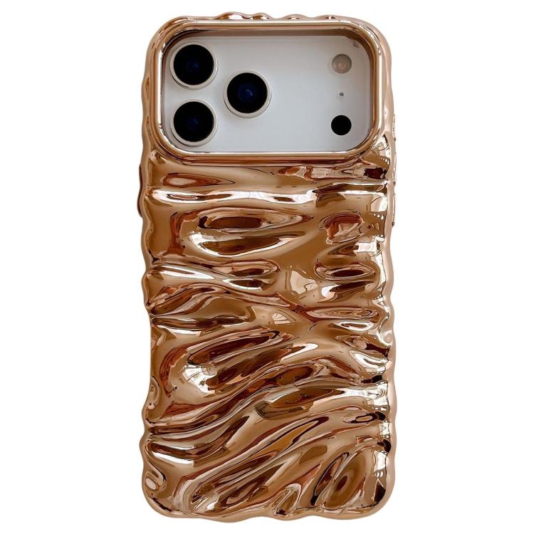 Cream Texture Electroplating TPU Full Coverage Phone Case, For iPhone 18 Pro Max, For iPhone 17 Pro Max, For iPhone 17 Pro